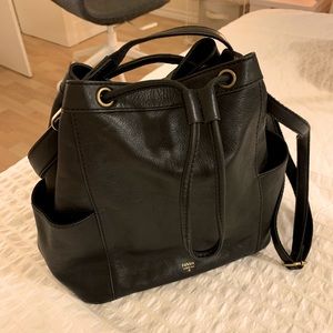 Fossil Black Satchel Bag